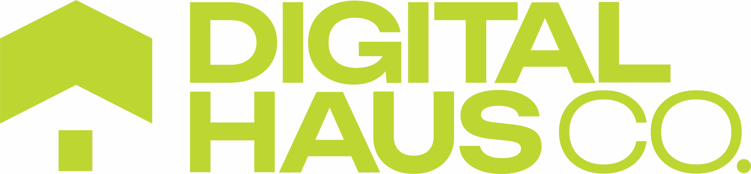 Digital Haus Co. Logo and icon lime green